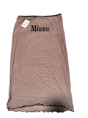 Miaou Pink Moni Midi Skirt Size XL